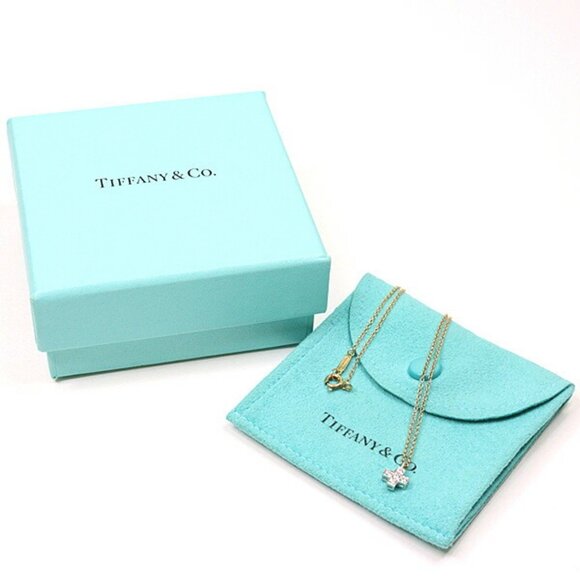 TIFFANY Gold Diamond Necklace - Picture 6 of 6